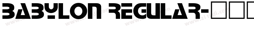 Babylon Regular字体转换